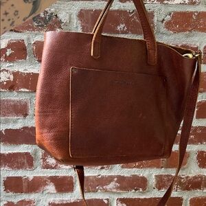 Portland Leather Goods Medium Crossbody in OG Nutmeg